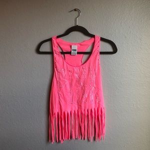 Victoria’s Secret PINK Fringe Tank Top
